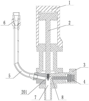 一種可添加粉粒的混合頭及粉粒添加方法